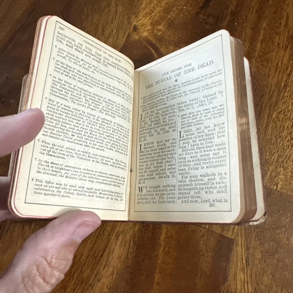 Pocket BOOK OF COMMON PRAYER 1898 Printing